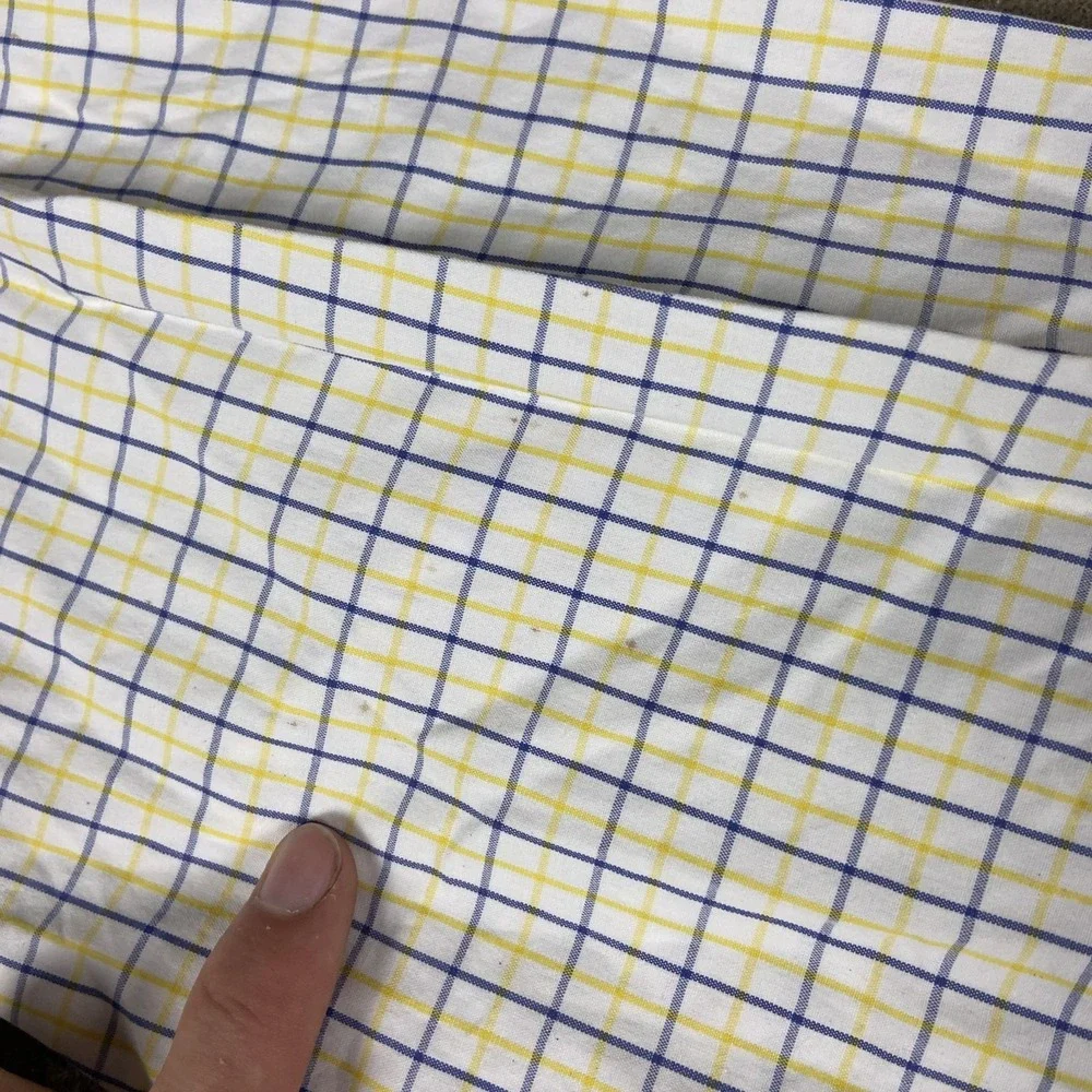 Vintage 90's Polo Ralph Lauren Oxford Button Down Size 16.5 34/35 Yellow Check